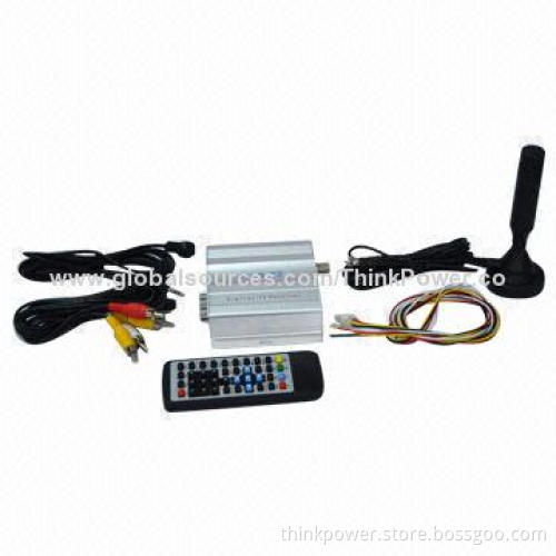 Car DVB-T2 Single Antenna 180km/Hour Mobile Freeview Television Receiver, 75 Ohms Output Resistance